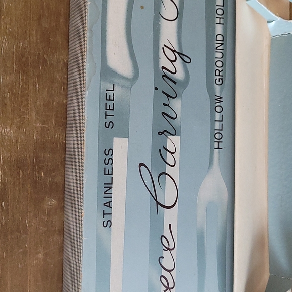 NIB - Vintage Stainless Steel 3 Piece Carving Set - Picture 6 of 10